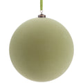 12" Flocked Ball Ornament