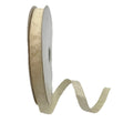 Ivory Glitter Ribbon - 7/8" X 50 YARDS
