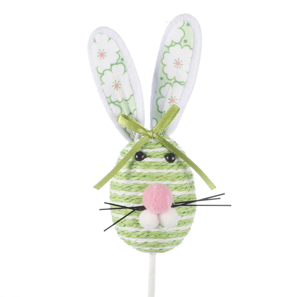 29" Easter Rabbit Stem Green
