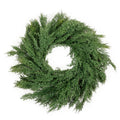 30" REAL TOUCH WREATH WITH MIXED ABIES GRANDIS
