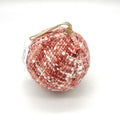 6" PINK/IVORY HANGING ORNAMENT
