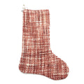 PINK/IVORY YARN STOCKING