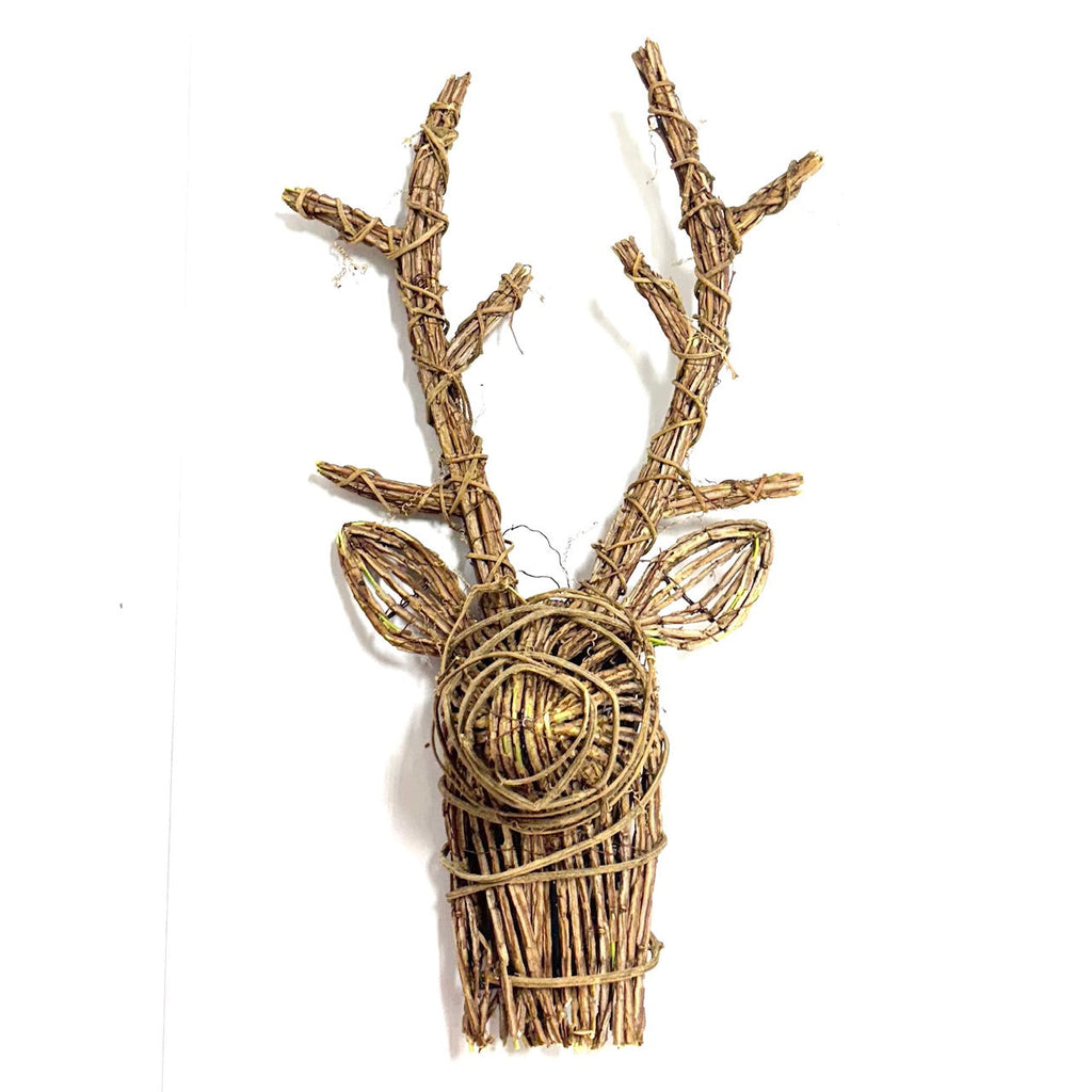21"OPEN VINE STAG HEAD 9.5"W X 7"D X 21"H