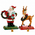 11" Santa and Deer Stocking Holder (SANTA ONLY) SHIPS 9/1/2026