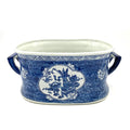 Large Blue & White Planter
