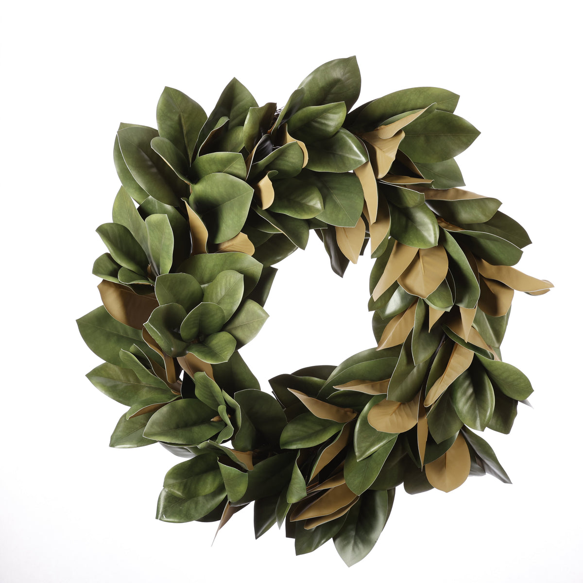 30" REAL TOUCH MAGNOLIA LEAVES WREATH