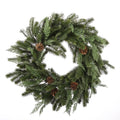 27" REAL TOUCH WREATH WITH ABIES NOBILIS & PINECONE