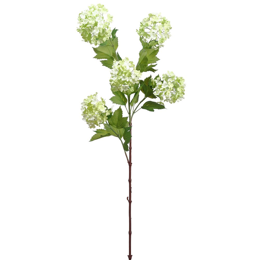 34"SNOWBALL FLORAL SPRAY GR